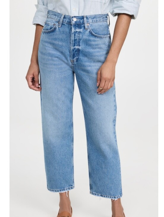 Agolde Denim - Agolde Light Blue Relaxed Jeans - Women's